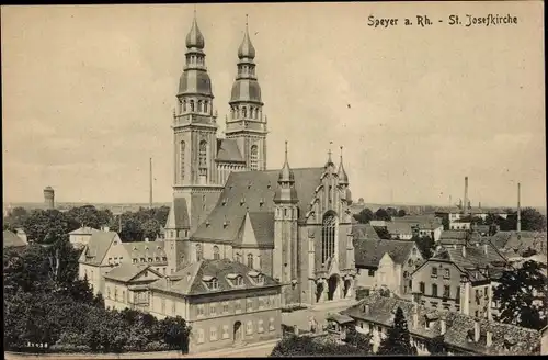 Ak Speyer am Oberrhein Rheinland Pfalz, St. Josefkirche