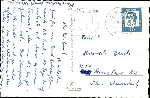 Ak Bad Salzuflen in Lippe, Sanatorium, Außenansicht