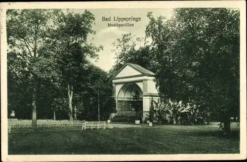 Ak Bad Lippspringe in Westfalen, Musikpavillon