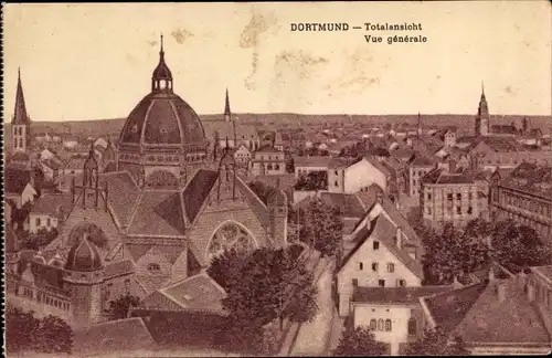 Judaika Ak Dortmund im Ruhrgebiet, Panorama, Synagoge