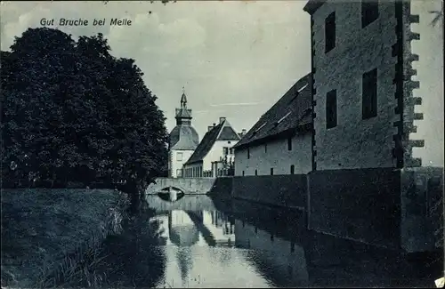 Ak Melle in Niedersachsen, Gut Bruche, Brücke