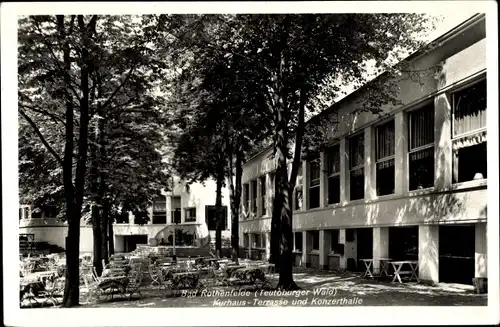 Ak Bad Rothenfelde am Teutoburger Wald, Kurhaus, Terrasse und Konzerthalle