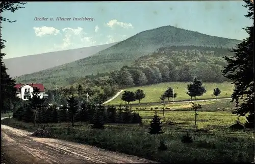 Ak Brotterode Trusetal in Thüringen, Großer und Kleiner Inselsberg