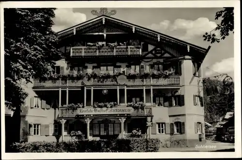Ak Schliersee in Oberbayern, Terofal's Gasthof Seehaus