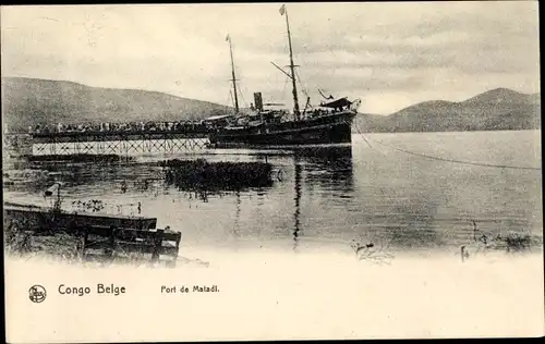 Ak Matadi DR Kongo Zaire, Port de Matadi