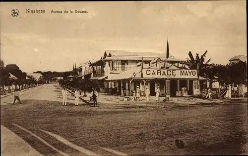 Ak Kinshasa DR Kongo Zaire, Avenue de la Douane, Garage Mayo