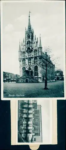 Leporello Ak Gouda Südholland Niederlande, Stadhuis, Gebäude