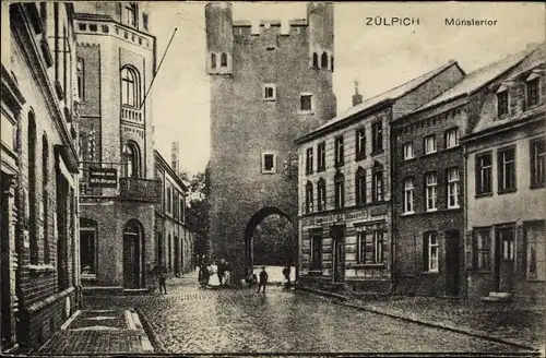 Ak Zülpich Nordrhein Westfalen, Münstertor