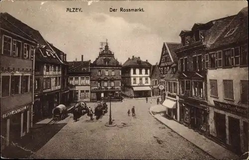 Ak Alzey in Rheinhessen, Rossmarkt