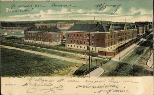 Ak Chemnitz in Sachsen, 181er Kaserne