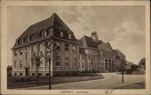 Ak Datteln im Ruhrgebiet Westfalen, Amtshaus