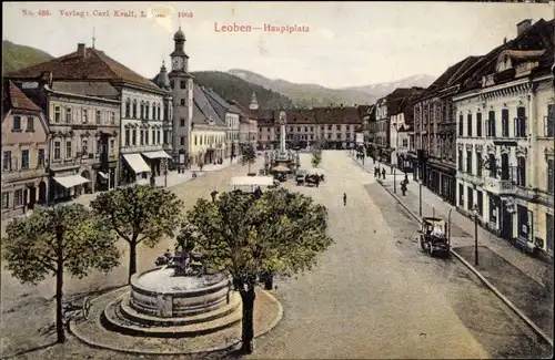 Ak Leoben Steiermark, Hauptplatz
