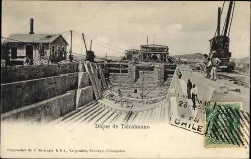 Ak Talcahuano Chile, Dique
