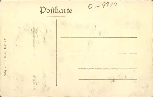 Ak Adorf im Vogtland, Kirchplatz mit Michaeliskirche