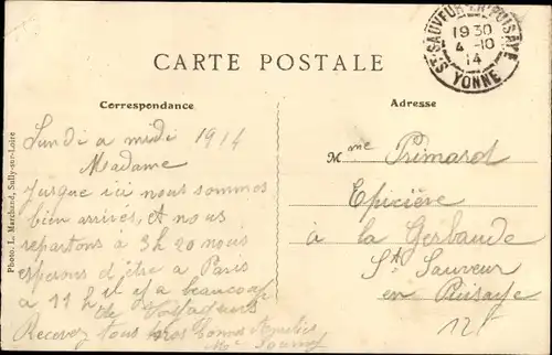 Ak Gien Loiret, La Gare, Bahnhof Gleisseite, Eisenbahn