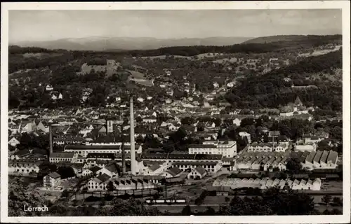 Ak Lörrach in Baden, Blick auf den Ort