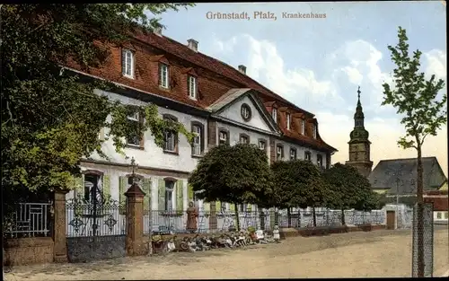 Ak Grünstadt in der Pfalz, Krankenhaus