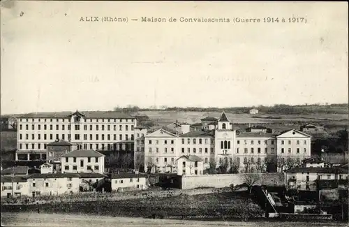 Ak Alix Rhone, Maison de Convalescents