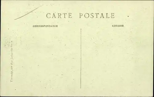 Ak Creil Oise, Rue Gambetta, Cafe Dit de la Maison Rouge, Ruine, Trümmer