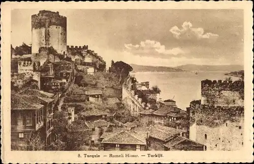 Ak Konstantinopel Istanbul Türkei, Rumeli Hissar, Chocolat Martougin Anders