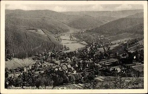 Ak Manebach Ilmenau in Thüringen, Panorama