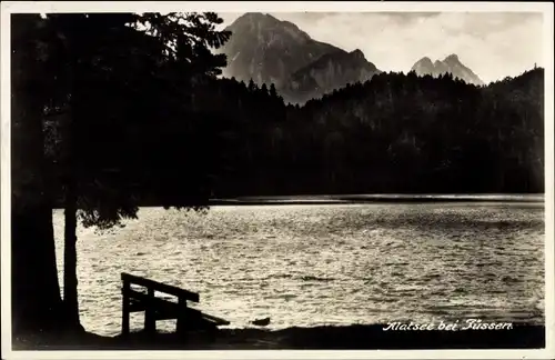 Ak Füssen im Ostallgäu, Alatsee bei Füssen