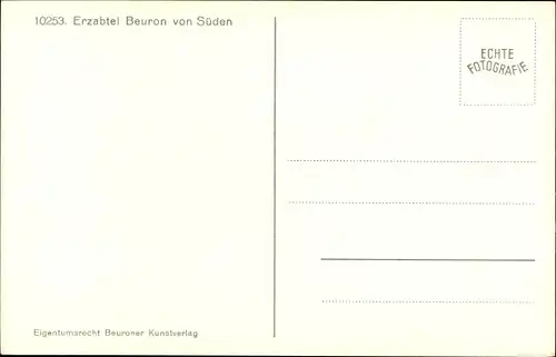 Ak Beuron an der Donau Württemberg, Erzabtei Beuron von Süden