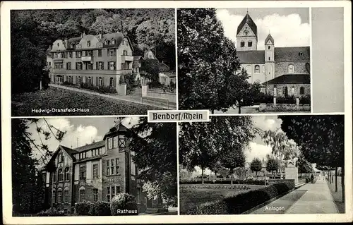 Ak Bendorf am Rhein, Hedwig Dransfeld Haus, Rathaus, Anlagen, Kirche