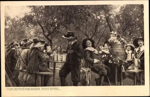 Ak Rothenburg ob der Tauber Mittelfranken, vom Rothenburger Festspiel