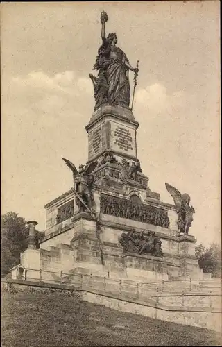 Ak Rüdesheim am Rhein, Niederwald Nationaldenkmal