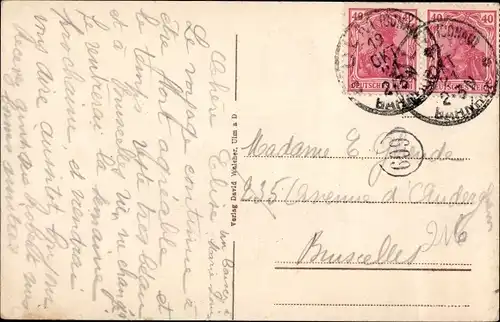 Ak Ulm an der Donau, Donaupartie