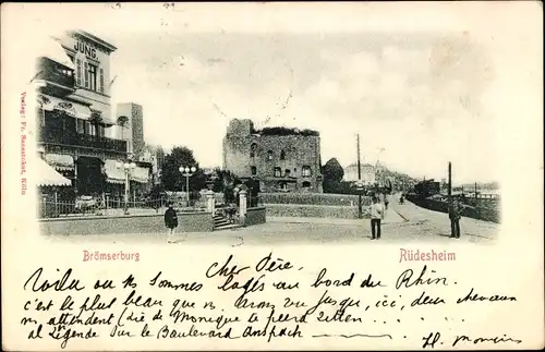 Ak Rüdesheim am Rhein, Brömserburg