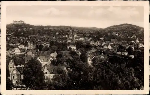 Ak Coburg in Oberfranken, Gesamtansicht