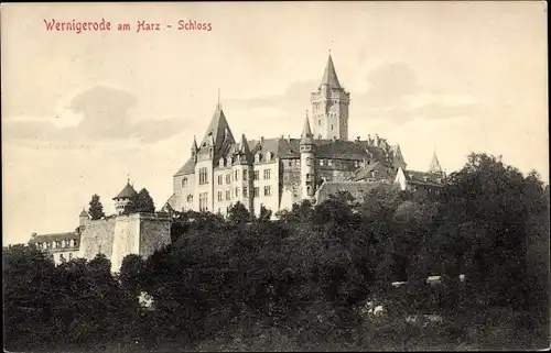 Ak Wernigerode am Harz, Schloss