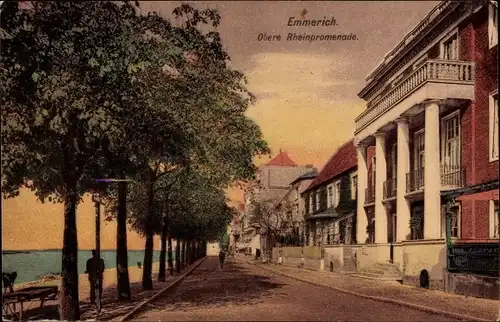Ak Emmerich am Niederrhein, Obere Rheinpromenade