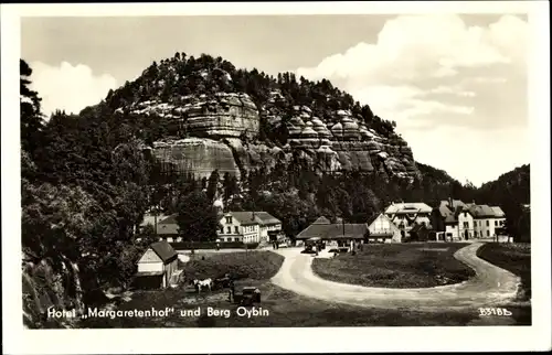 Ak Oybin in der Oberlausitz, Hotel Margaretenhof, Berg Oybin, HO Völkerfreundschaft