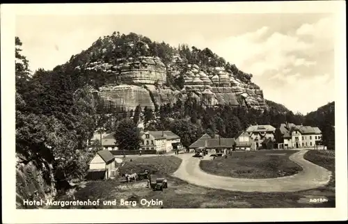 Ak Oybin in der Oberlausitz, Hotel Margaretenhof, Berg Oybin