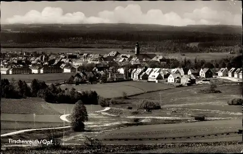 Ak Tirschenreuth in der Oberpfalz Bayern, Panorama, Kirchturm