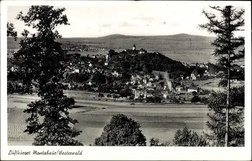 Ak Montabaur im Westerwald, Panorama, Fliegeraufnahme