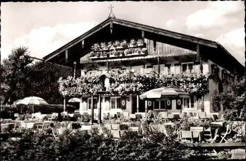 Ak Rottach Egern in Oberbayern, Slezak Haus, im Egerner Malerwinkel