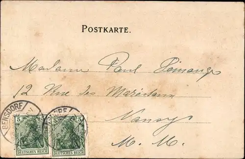 Künstler Litho Brocken Nationalpark Harz, Brocken-Hotel
