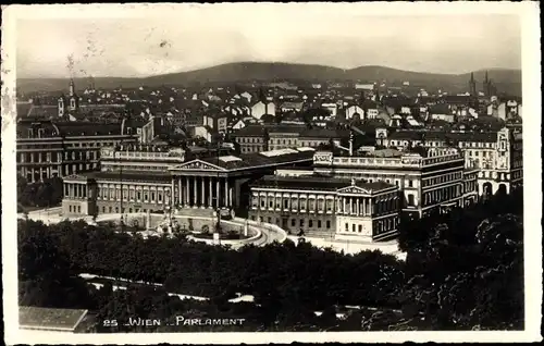 Foto Ak Wien, Parlament, Panorama