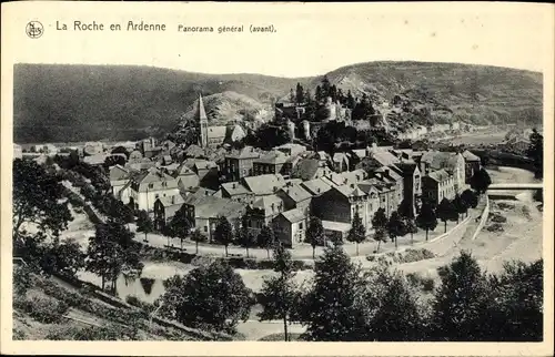 Ak Laroche La Roche en Ardennes Wallonien Luxemburg, Panorama general