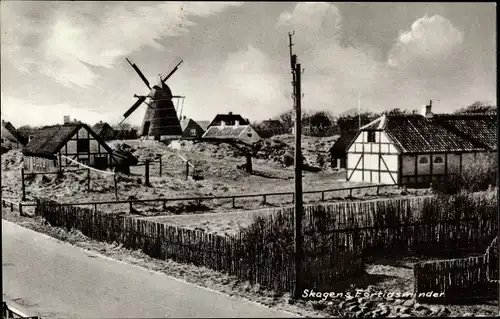 Ak Skagen Dänemark, Fortigsminder, Windmühle