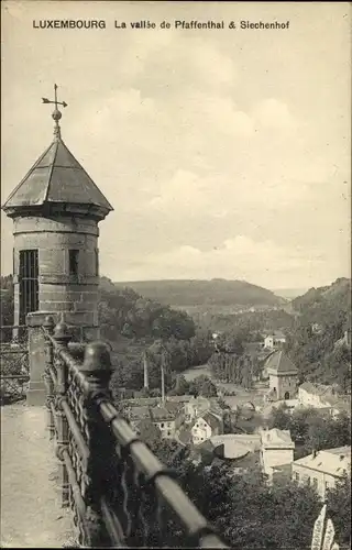 Ak Pfaffenthal Luxemburg, La vallee de Pfaffenthal & Siechenhof