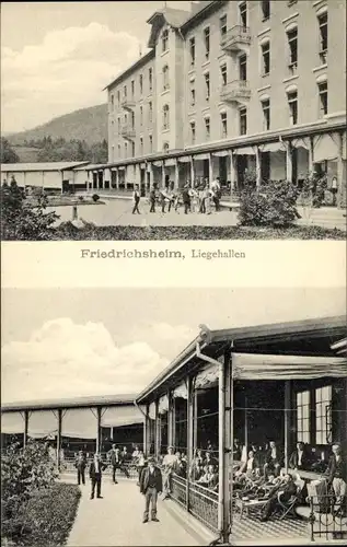 Ak Kandern im Schwarzwald Baden Württemberg, Friedrichsheim, Liegehallen