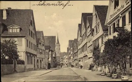 Ak Schorndorf in Württemberg, Straßenpartie