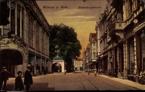Ak Mülheim an der Ruhr, Hindenburgstraße