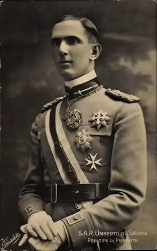 Ak S. A. R. Umberto di Savoia, Principe di Piemonte