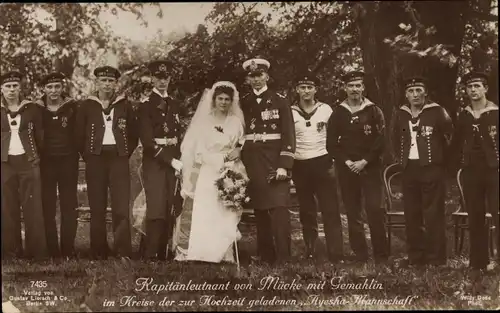 Ak Kapitänleutnant Hellmuth von Mücke, Hochzeit mit Ayesha Mannschaft, Liersch 7435